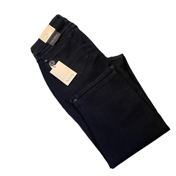 NYDJ Rinse Capri Crop Jeans w/ COOLMAX & Lift Tuck Tech, Sz 8 Dark Wash - Picture 4 of 11